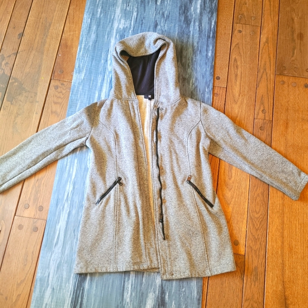 Large gray zip up jacket